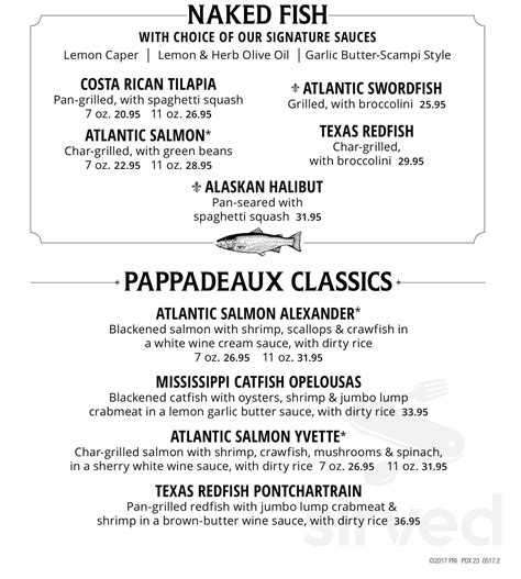 pappadeux menu|pappadeaux restaurant menu with prices.